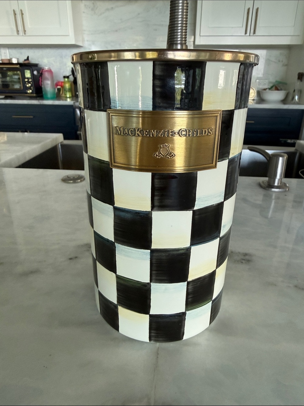 MacKenzie-Childs Courtly Check Utensil Holder